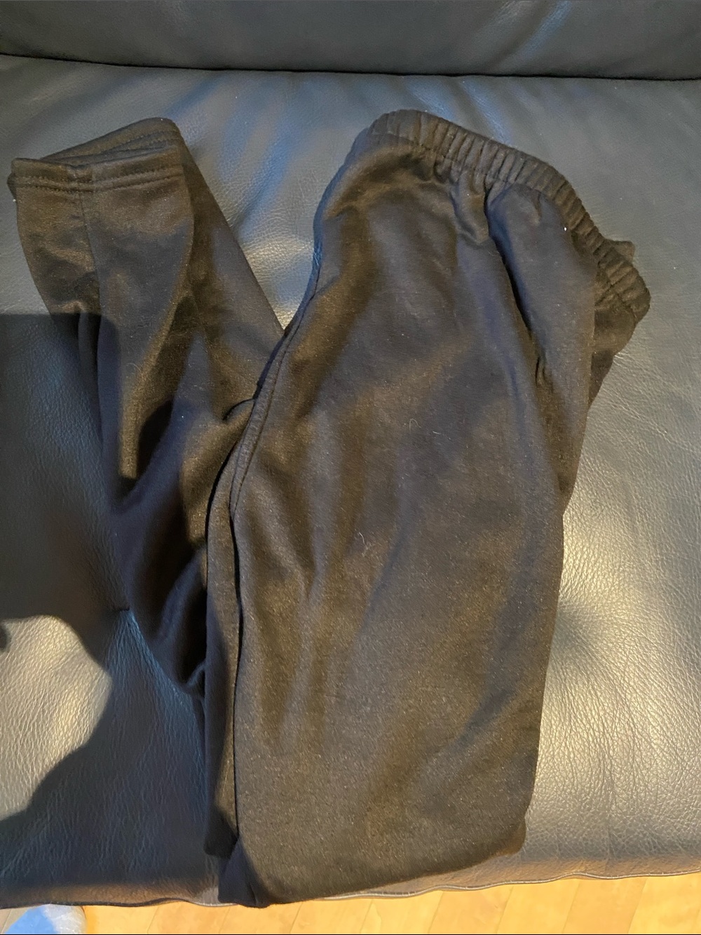 Black Women's Stretch Fleece Lined Leggings with Elastic Waistband